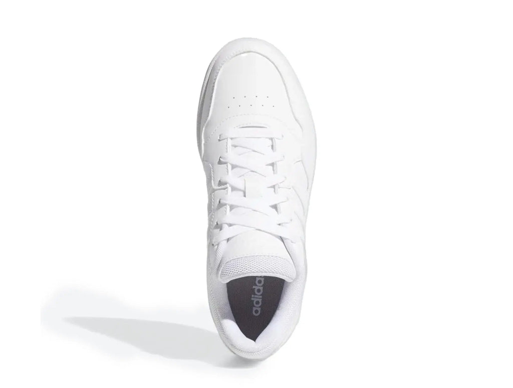 Zapatilla Adidas Hoops 3.0 Cuero Mujer Blanco