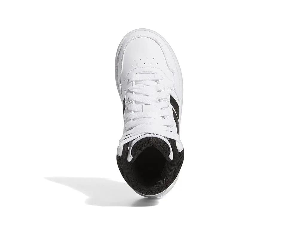 Zapatilla Adidas Hoops 3.0 Mid Junior Blanco
