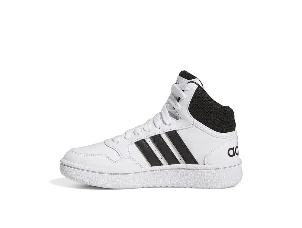 Zapatilla Adidas Hoops 3.0 Mid Junior Blanco