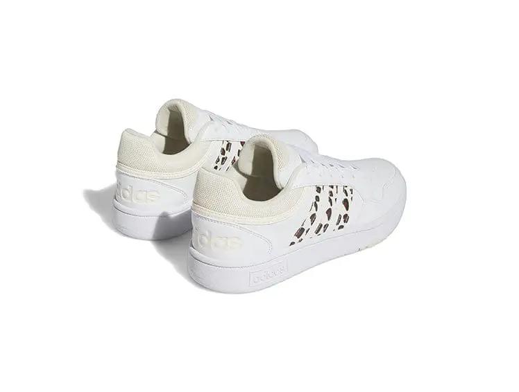 Zapatilla Adidas Hoops 3.0 Mujer Blanco Animal Print