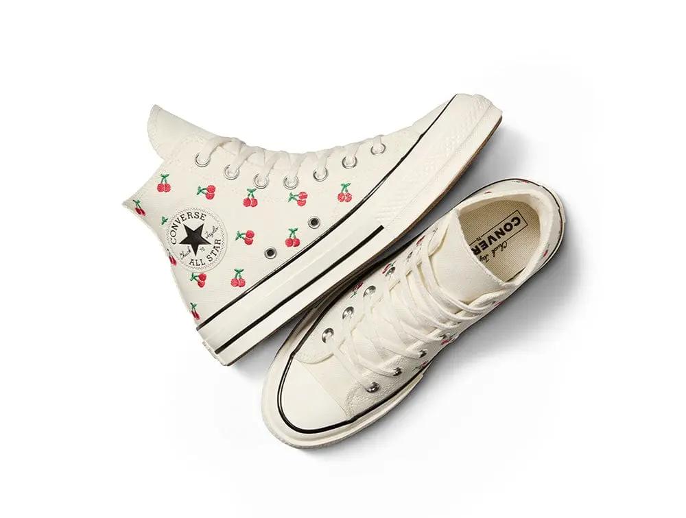 Zapatilla Converse Chuck 70 Cherry Mujer Blanco