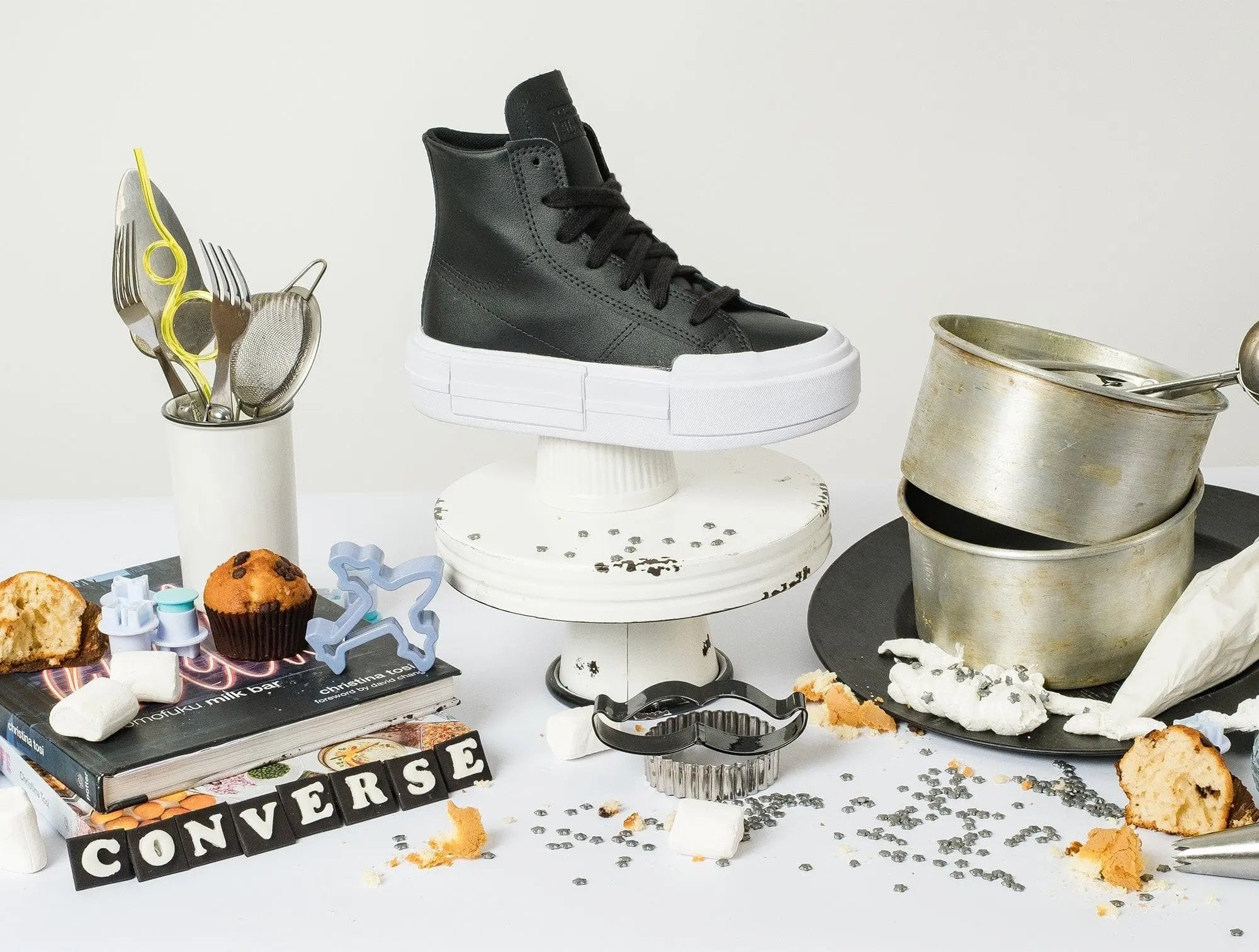 Zapatilla Converse Chuck Taylor Cruise Leather Cuero Mujer Negro