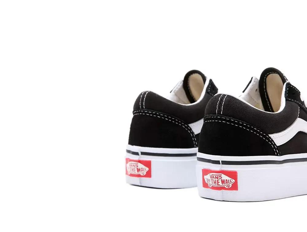 Zapatilla Vans Old Skool Plataforma Junior Negro