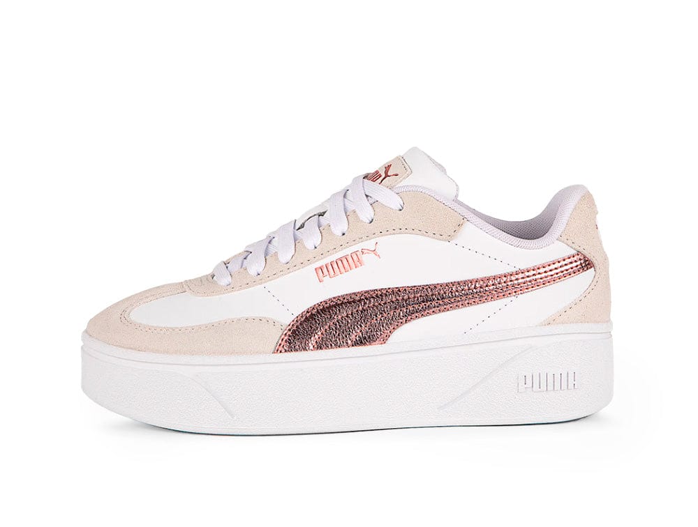 Zapatillas Puma Club II Era Platform Metallic Mujer Blanco