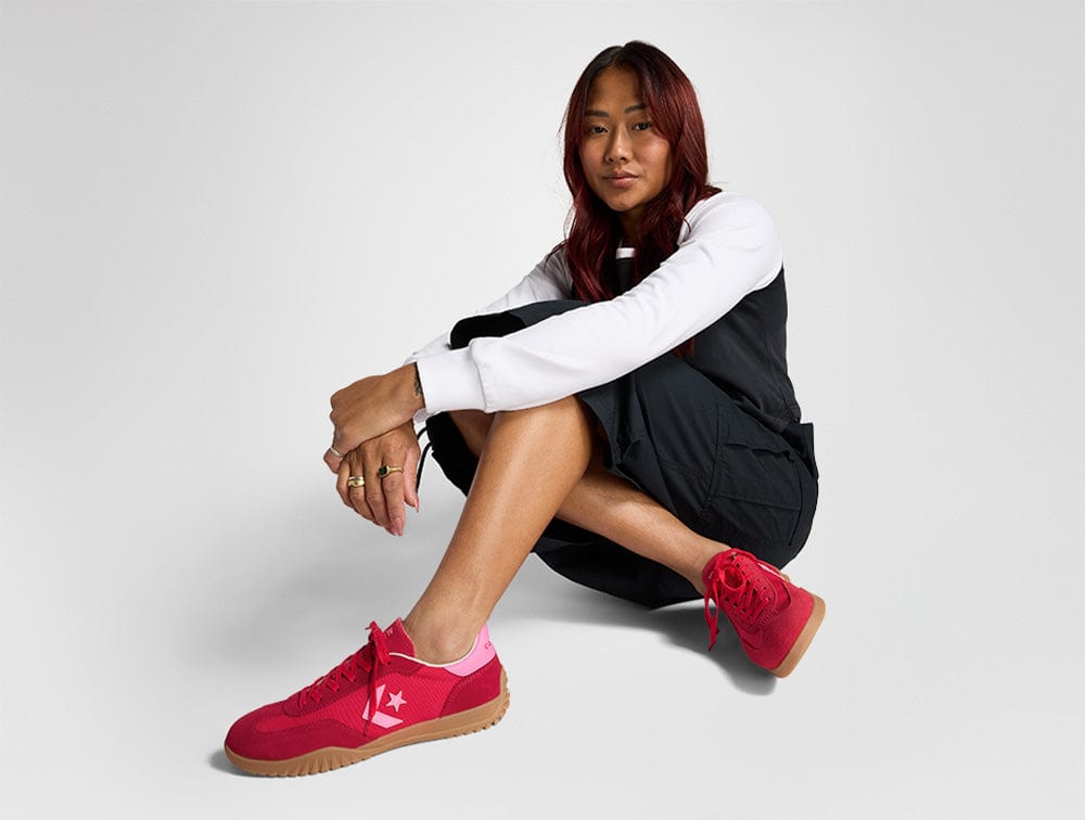 Zapatilla Converse Run Star Trainer Mujer Rojo