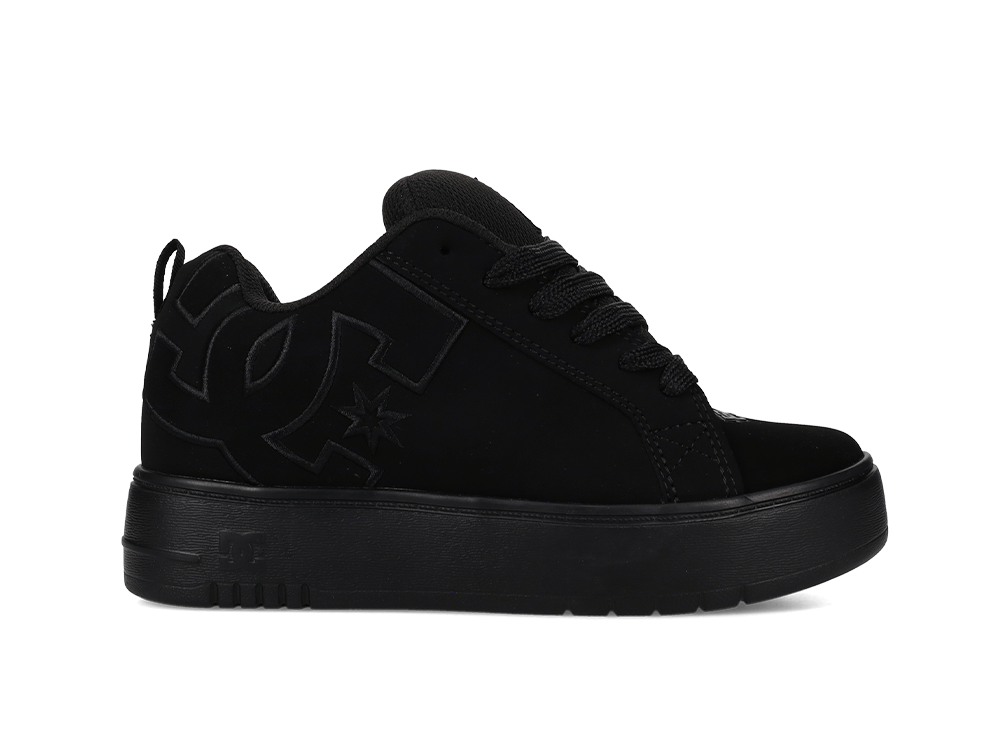Zapatillas Dc Court Graffik Plataforma Mujer Mono Negro