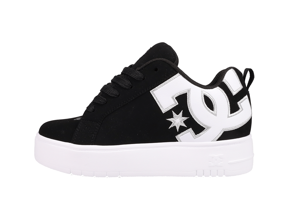Zapatillas Dc Court Graffik Plataforma Mujer Negro
